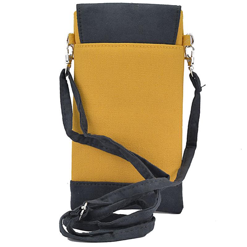 Handtasche Brusttasche Crossbag Handytasche Anker gelb